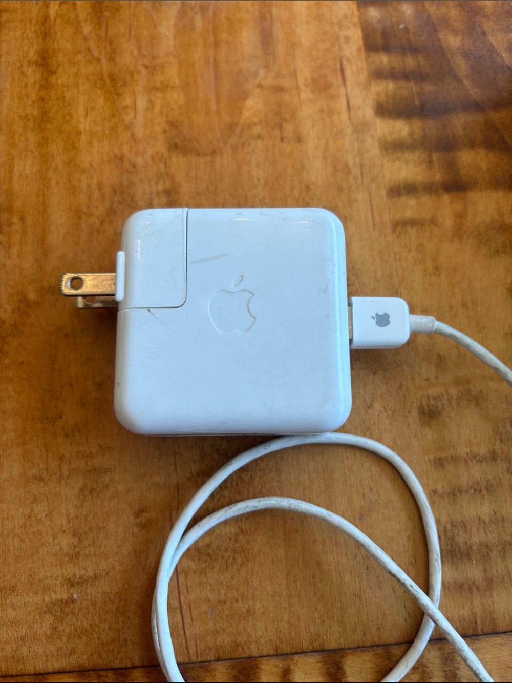 Apple White MagSafe Power Adapter with Attached Cable